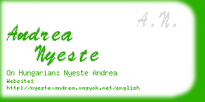 andrea nyeste business card